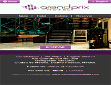 Tablet Screenshot of hotelgrandprix.com.mx